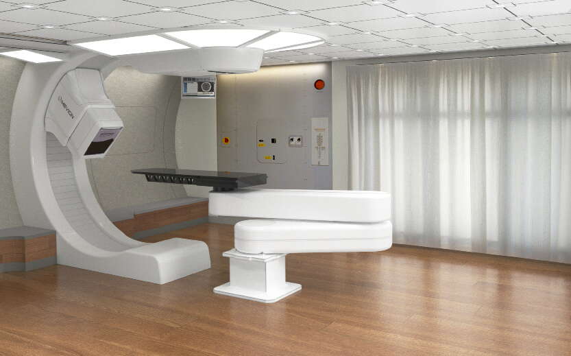 Proton therapy treatment room